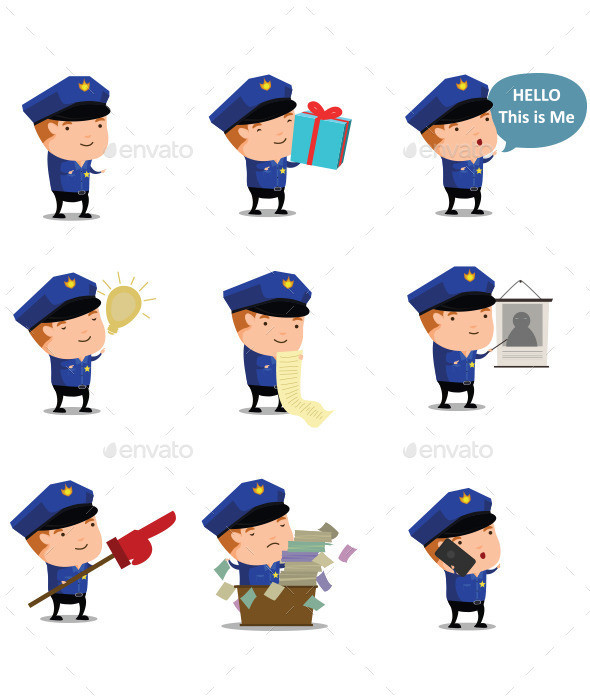 Police officer mascot1