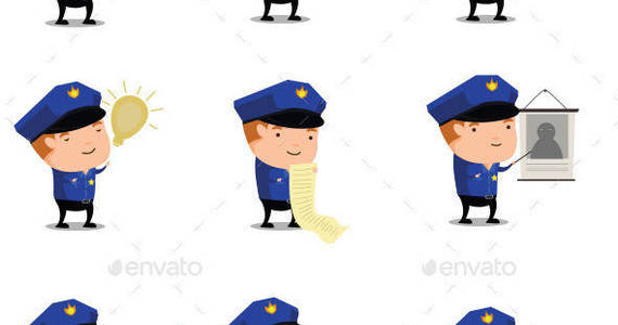 Box police officer mascot1
