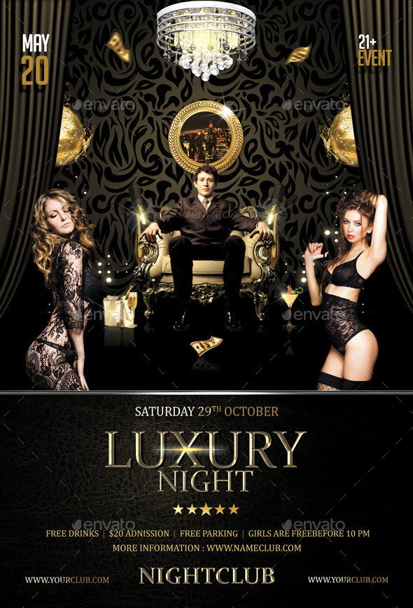 Luxury night flyer template