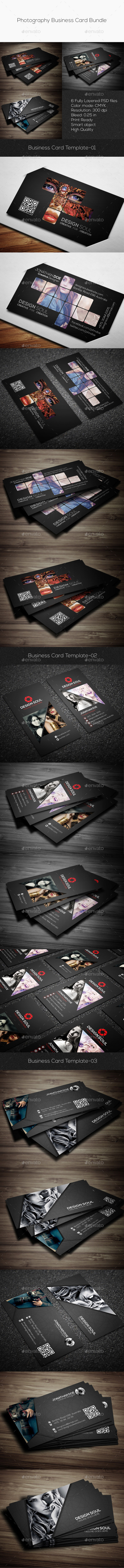 Photography business card bundle preview