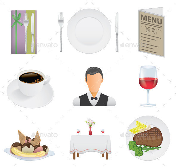 Restaurant 20icons 20  20preview