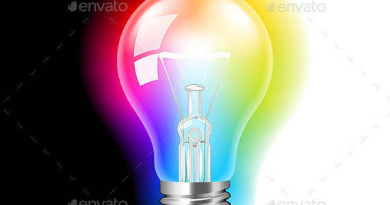 Box bulb with colorful light