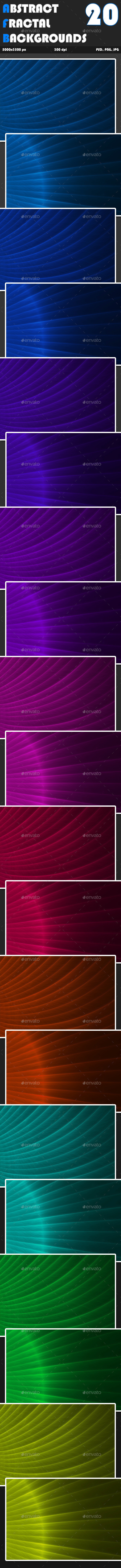 Abstract fractal backgrounds vol1   preview