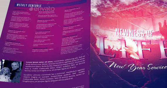 Box newness of life bulletin template image preview