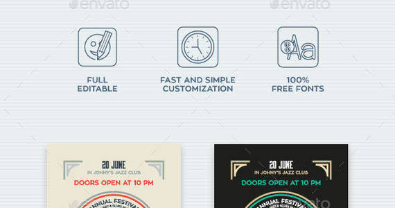 Box jazz week poster preview  envato edt  590x3000px