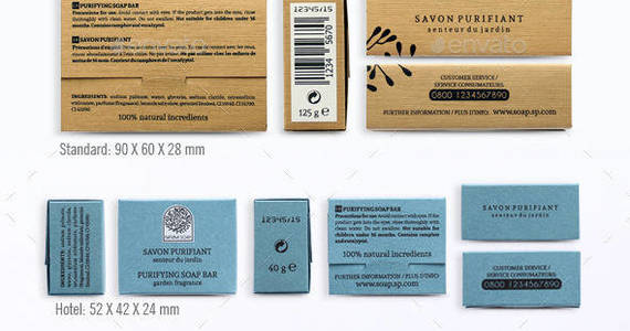 Box natura soap packaging preview