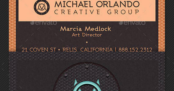 Box creative company business card template preview