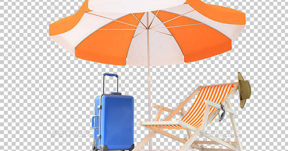 Box single beach chair umbrella preview