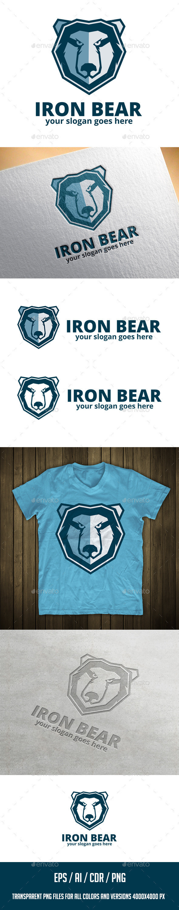 Iron bear logo preview