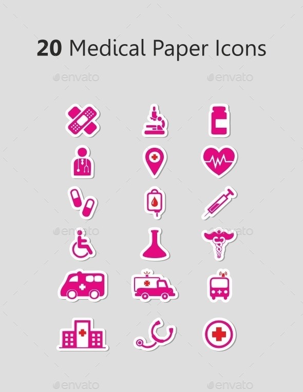 001.medical paper icons