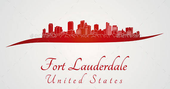 Box fort 20lauderdale 20skyline 20in 20red
