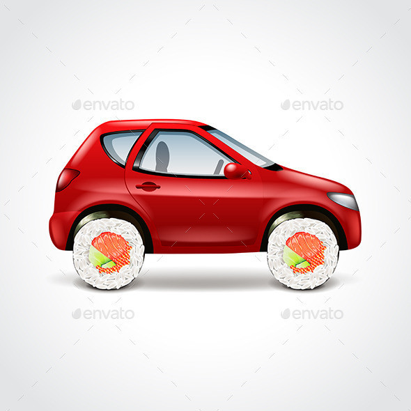 Sushi delivery car concept