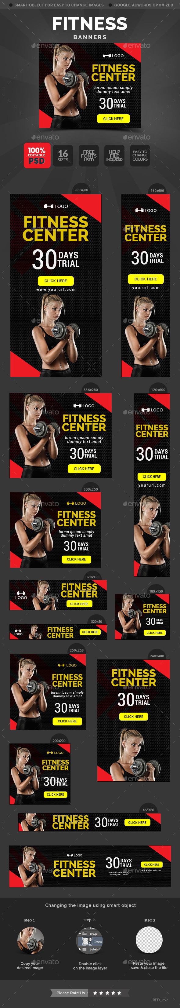 Red 257 fitness 20banners preview
