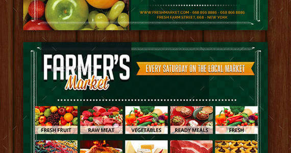 Box farmers market wide flyer showcase