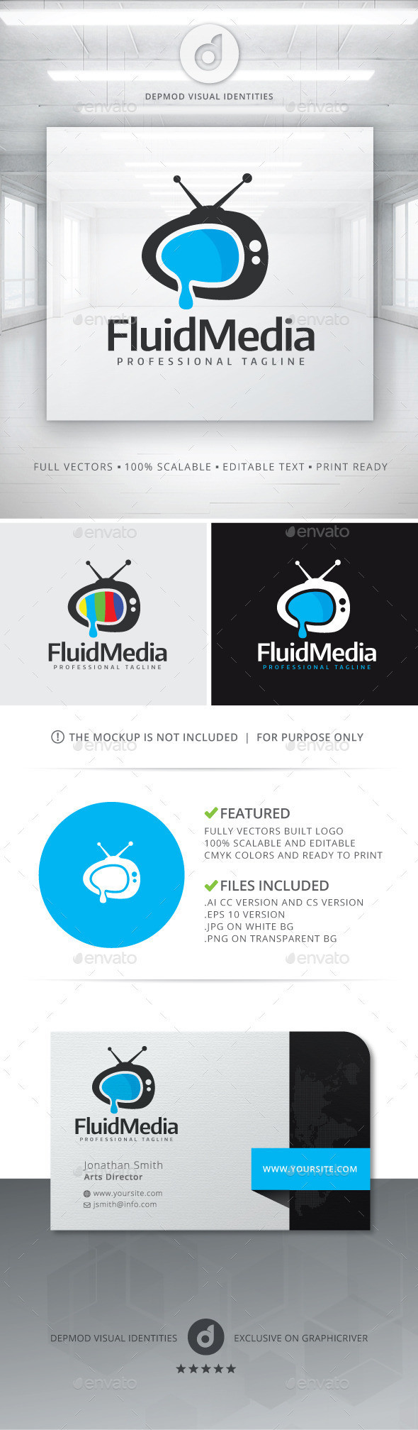 Fluid media logo