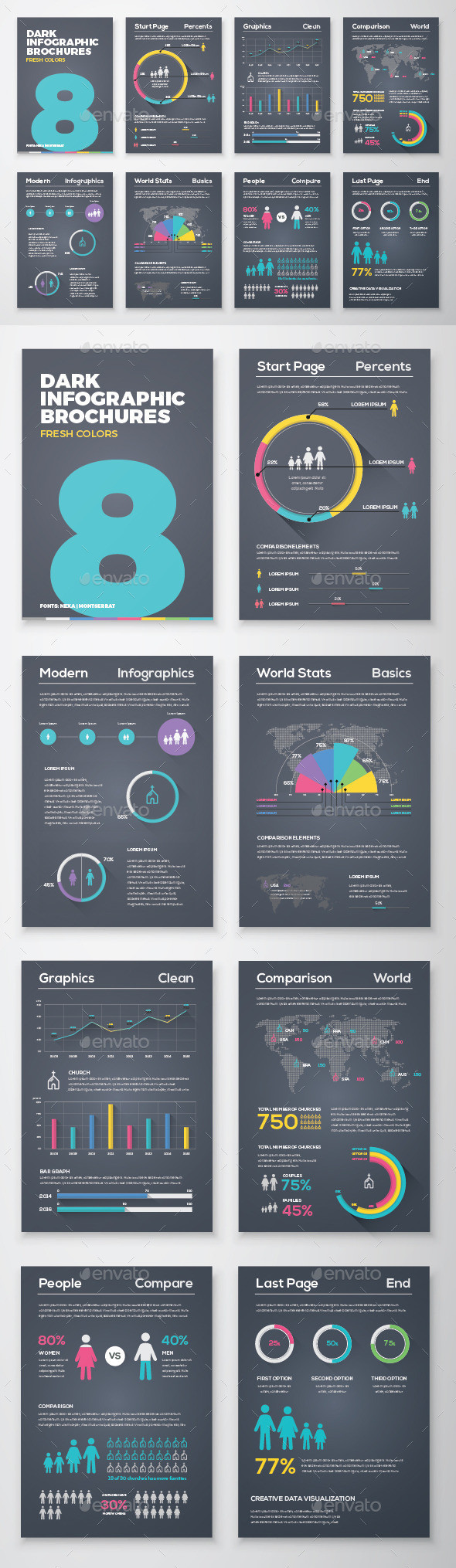 Infographic tools 8 boxed dark gr preview