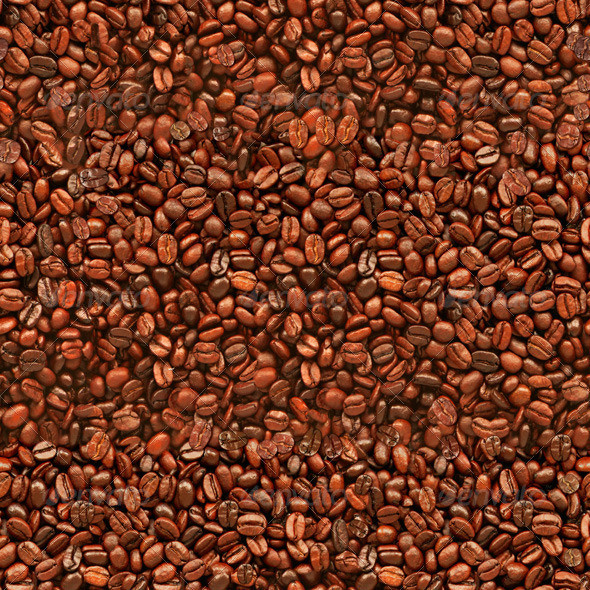 Seamless coffee beans texture screenshot