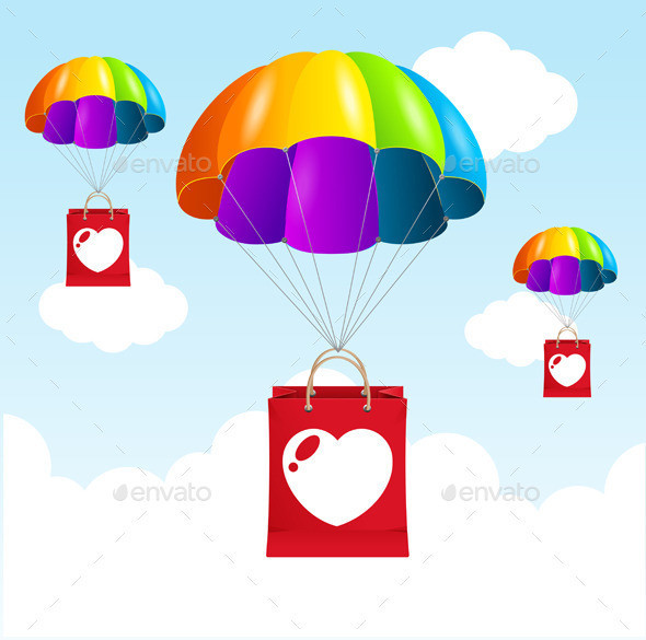 Love rainbow parachut 590