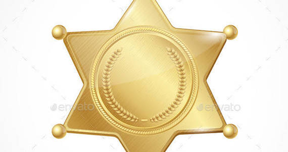 Box sheriff badge star 590