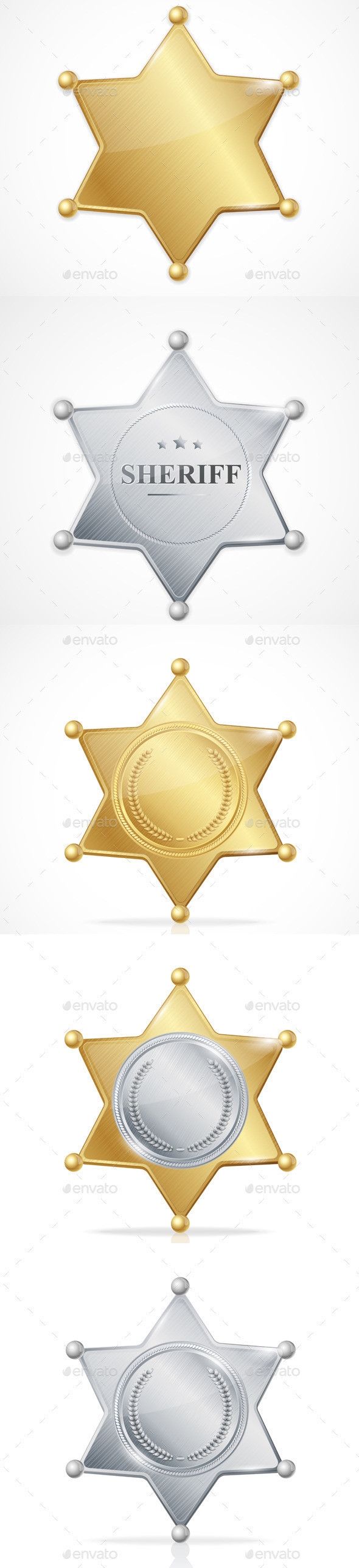 Sheriff badge star 590
