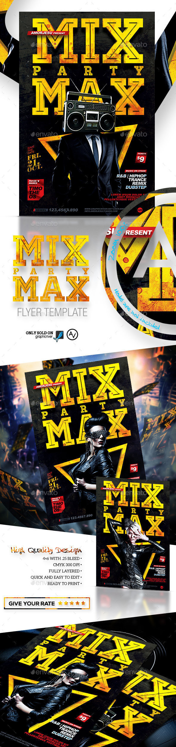 Preview 20  20mix 20max 20party 20flyer 20template 20 design 20by 20amorjesu 