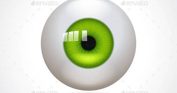 Box eyeball in the air square iris