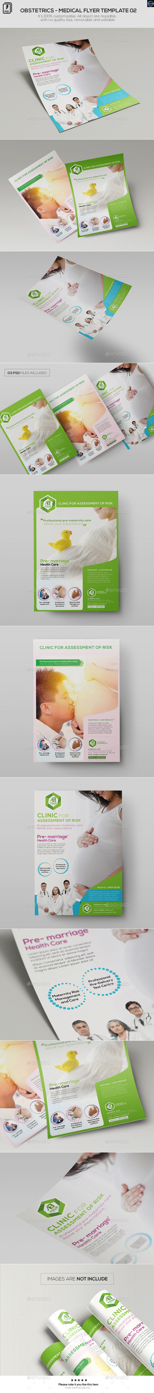 Obstetrics medical flyer template 02 preview