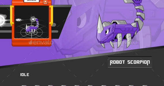 Box robot game enemies sprite art pack 3 by ridjam preview