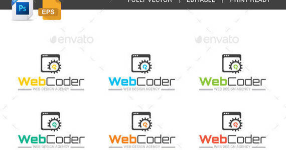 Box web design and web development agency web company logo templace web coder image preview