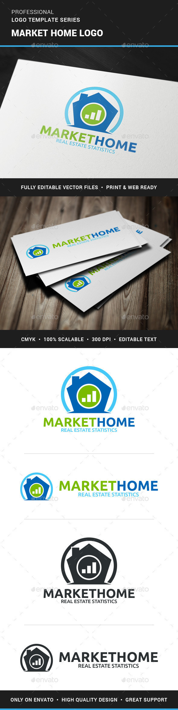 Market home logo template
