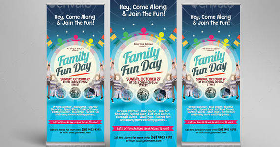 Box graphic river family fun day roll up banners kinzi21