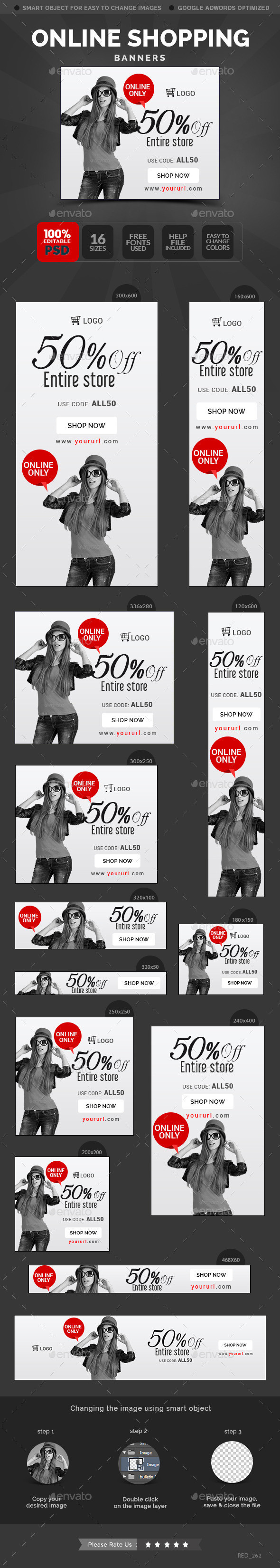 Red 262 online 20shopping 20banners preview