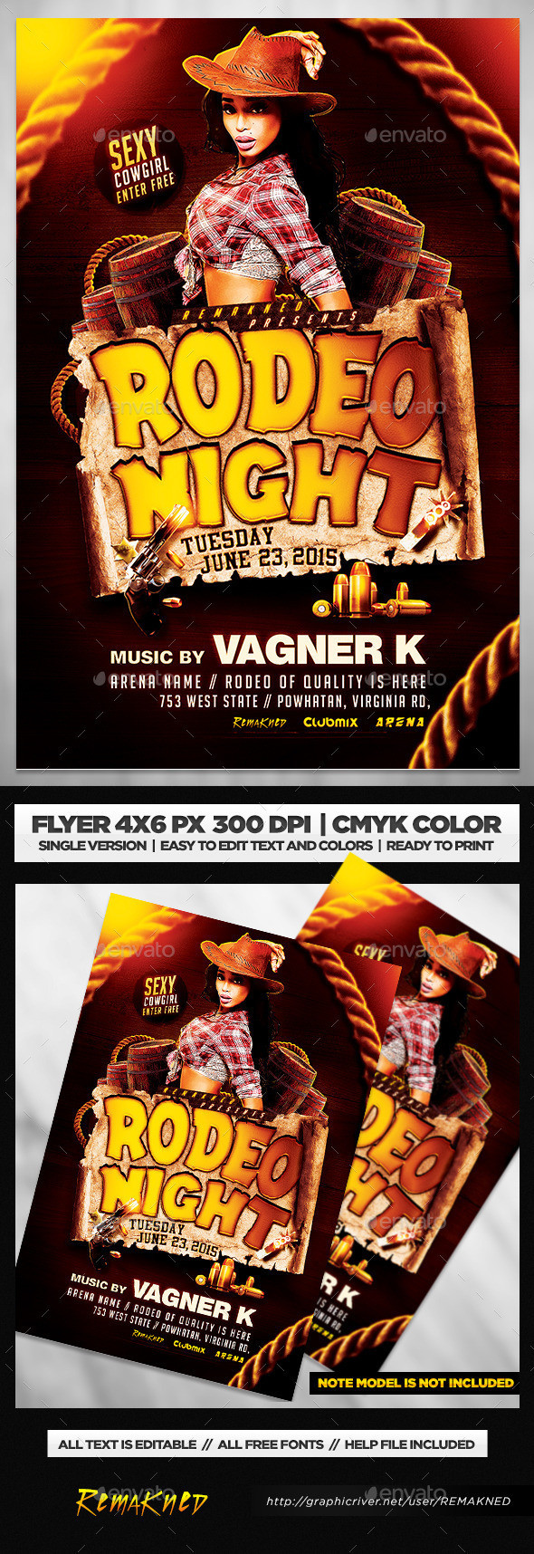 Rodeo 20night 20flyer 20template 20psd