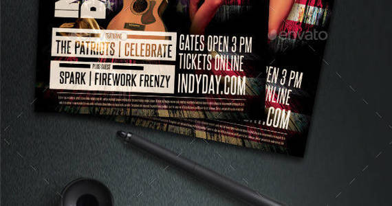 Box preview independence day july 4 flyer template