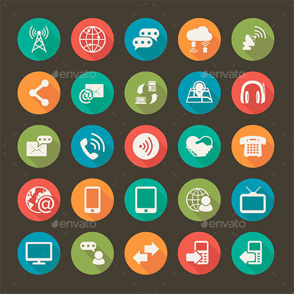 111 modern 20flat 20icons 20vector 20collection