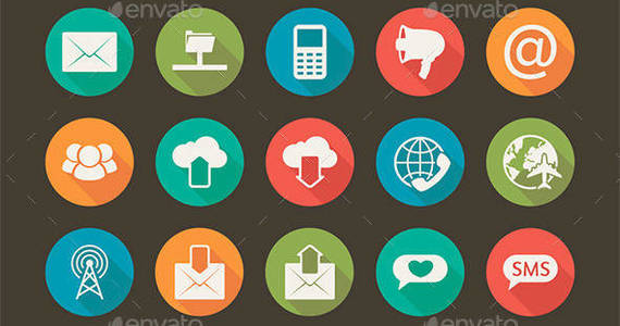 Box 110 modern 20flat 20icons 20vector 20collection