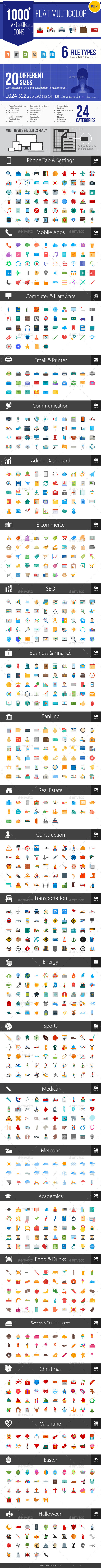 1044 20flat 20multicolor 20vector 20icons 20  20preview