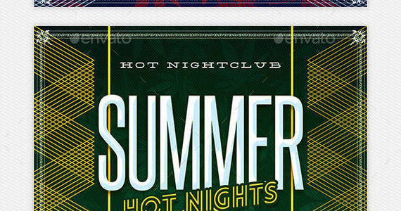 Box summer hot nights party flyer flyer showcase