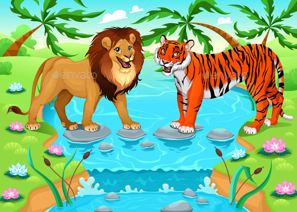 01 lion tiger