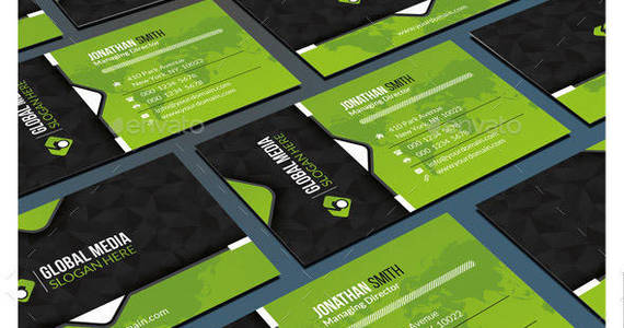 Box 86 stylish creative corporate business card preview
