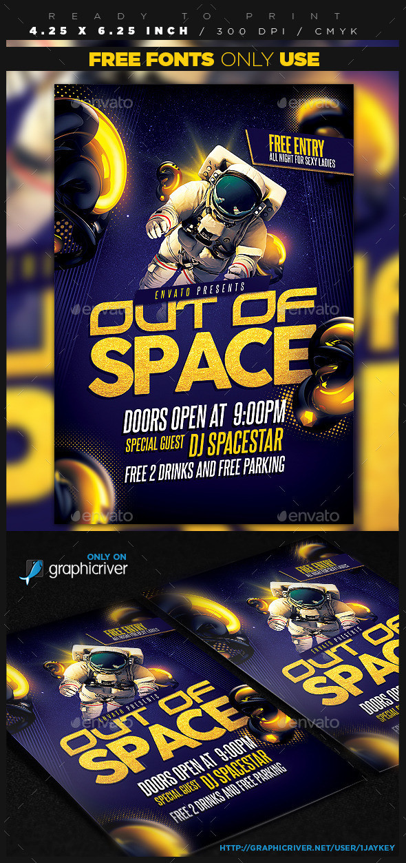Out 20of 20space 20party 20flyer 20 20  20preview