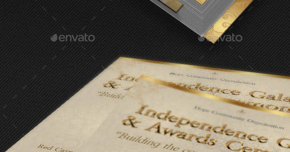 Box independence gala flyer template preview