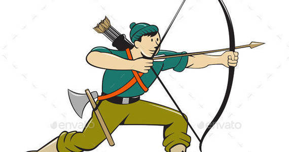 Box archer bow arrow side prvw