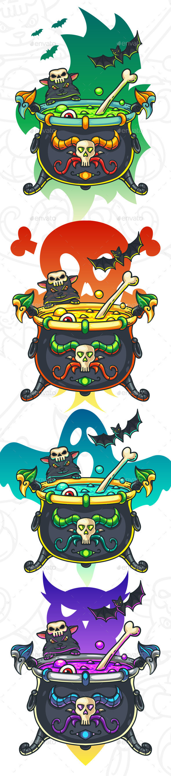 Halloween cauldron illustrationgr