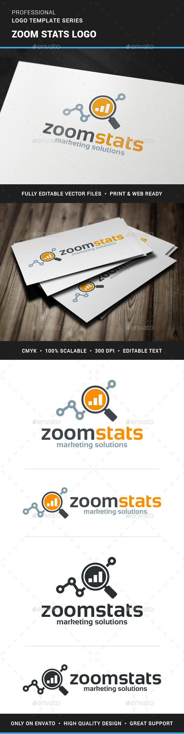 Zoom stats logo template