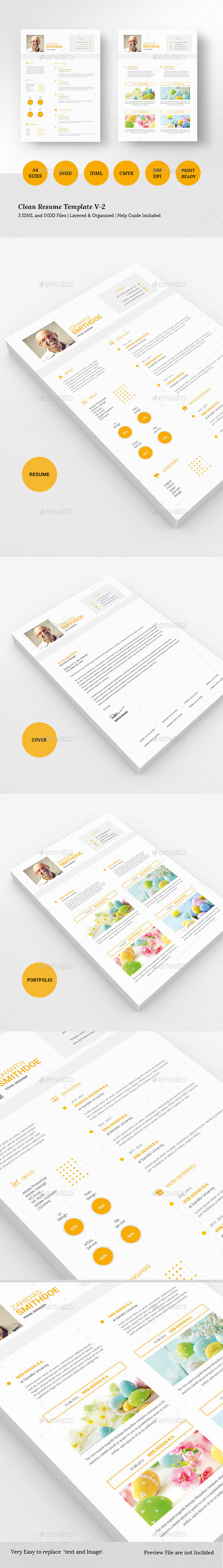 Clean 20resume 20template 20v 2 20preview.