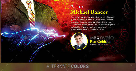 Box pastor appreciation church flyer template preview