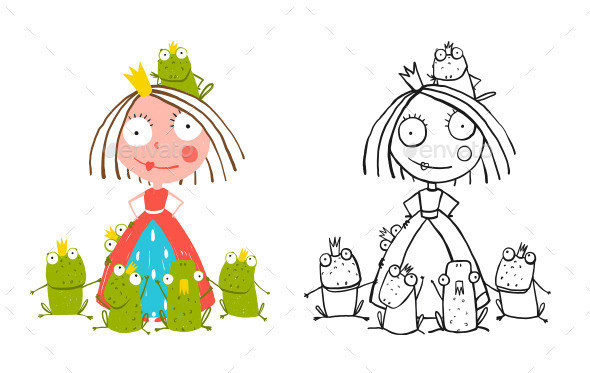 Princess 20and 20many 20frogs 20color590