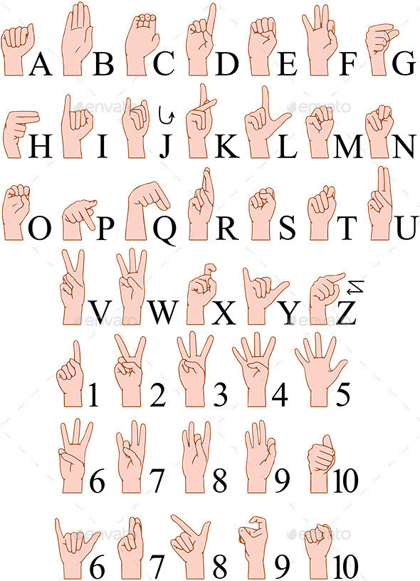 Sign 20language 20a 20to 20z 20numbers 20hands 20pack p