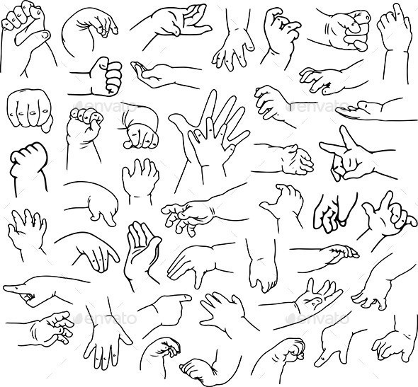 Baby 20hands 20pack 20lineart p